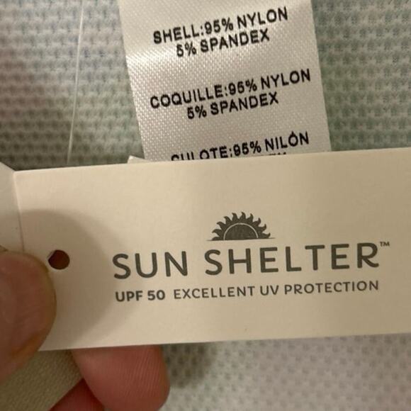 Tommy Bahama Island Cays Seafrond Full Zip UPF 50 Rashguard New Beachy Summer M - Picture 16 of 16